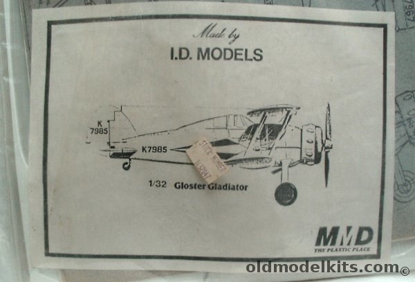 ID Models 1/32 Gloster Gladiator plastic model kit